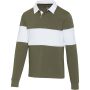 Elevate Clyde uniszex rugby pulóver, Green, White