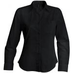 Kariban Jessica hosszúujjú blúz, Black (KA549BL)