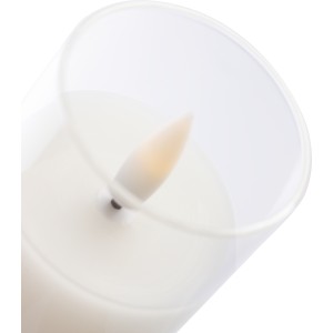 PP LED gyertya, fehr (gyertya)