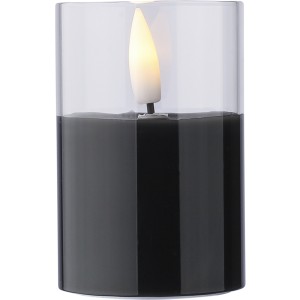 PP LED gyertya, fekete (gyertya)