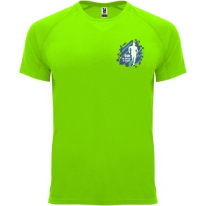 Roly Bahrain frfi sportpl, Fluor Green (T-shirt, pl, kevertszlas, mszlas)