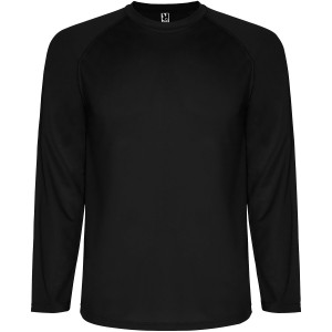 Roly Montecarlo hosszujj frfi sportpl, Solid black (T-shirt, pl, kevertszlas, mszlas)