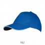 Sols Long Beach 5 paneles sapka, Royal Blue/White